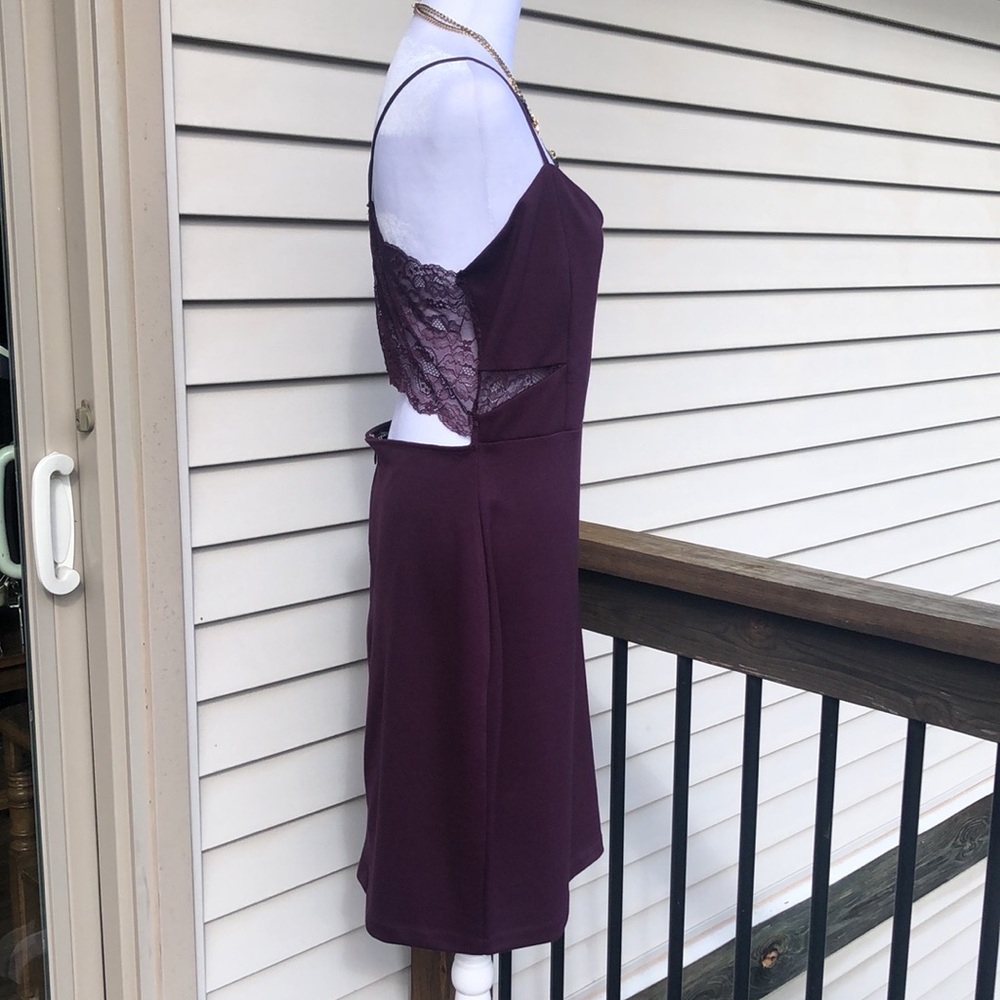 Burgundy Ponte Knit Sheath by Express - Picture 12 of 15